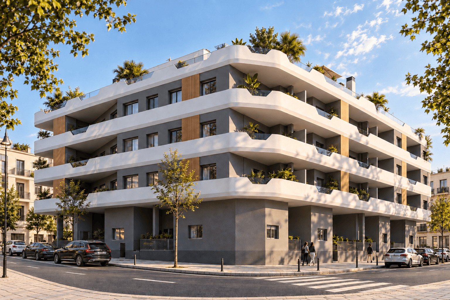 Moderne Apartments mit Pool, 800 m vom Meer entfernt, Santa Pola
