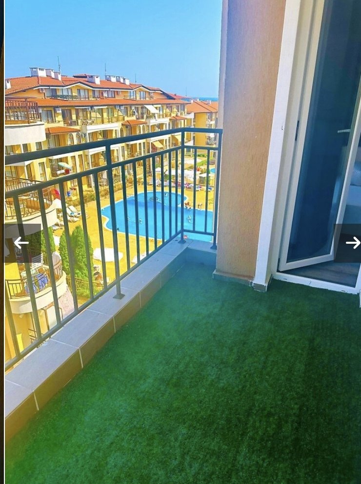 Zweizimmerwohnung mit Poolblick im Komplex Domus in Sveti Vlas, Bulgarien