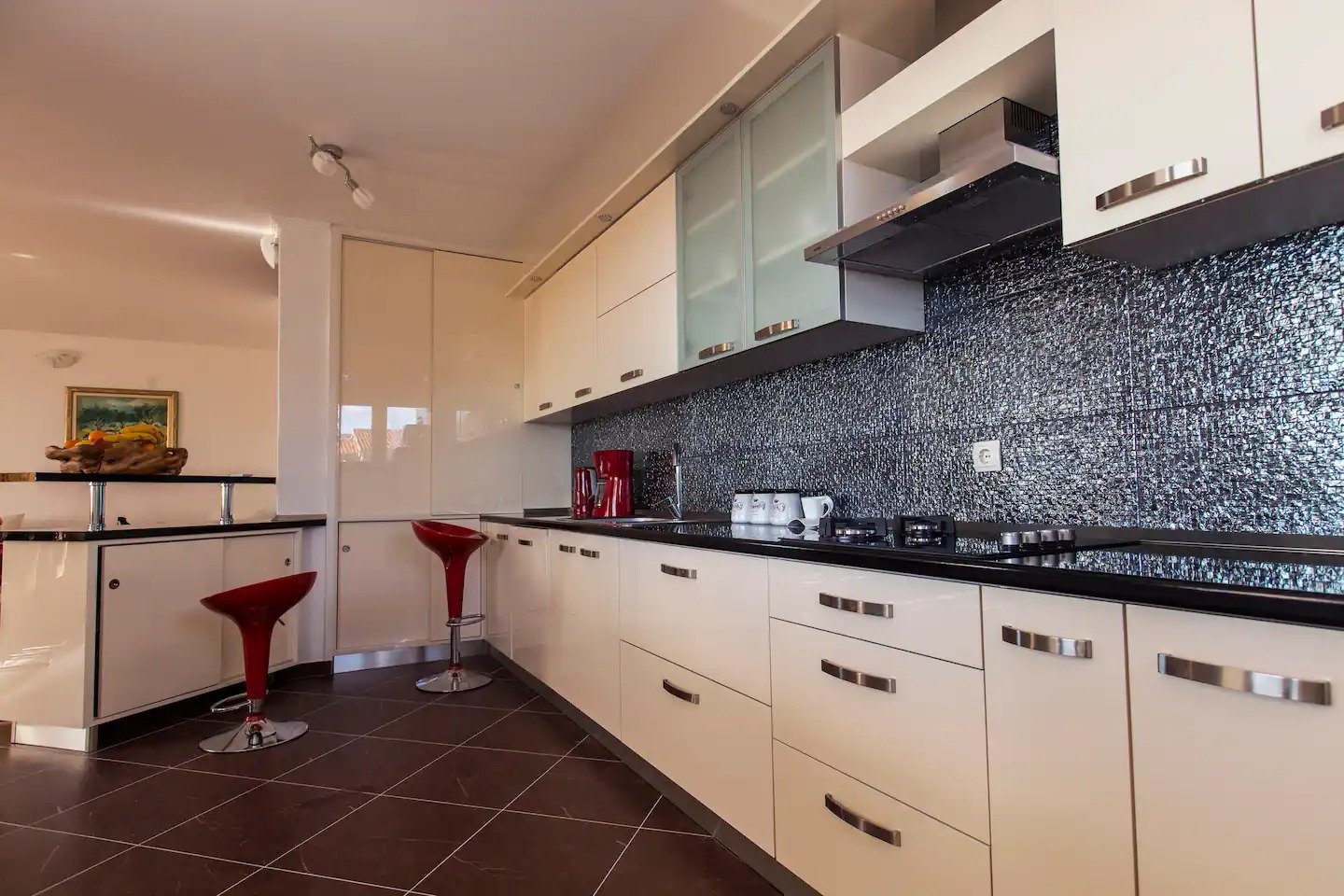 Villa mit beheiztem Pool und Panoramablick auf Split und die Inseln, Gornje Sitno, Kroatien