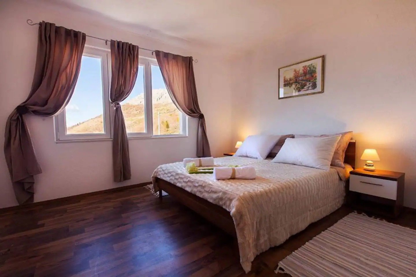 Villa mit beheiztem Pool und Panoramablick auf Split und die Inseln, Gornje Sitno, Kroatien