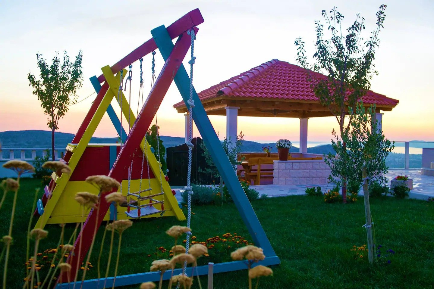 Villa mit beheiztem Pool und Panoramablick auf Split und die Inseln, Gornje Sitno, Kroatien
