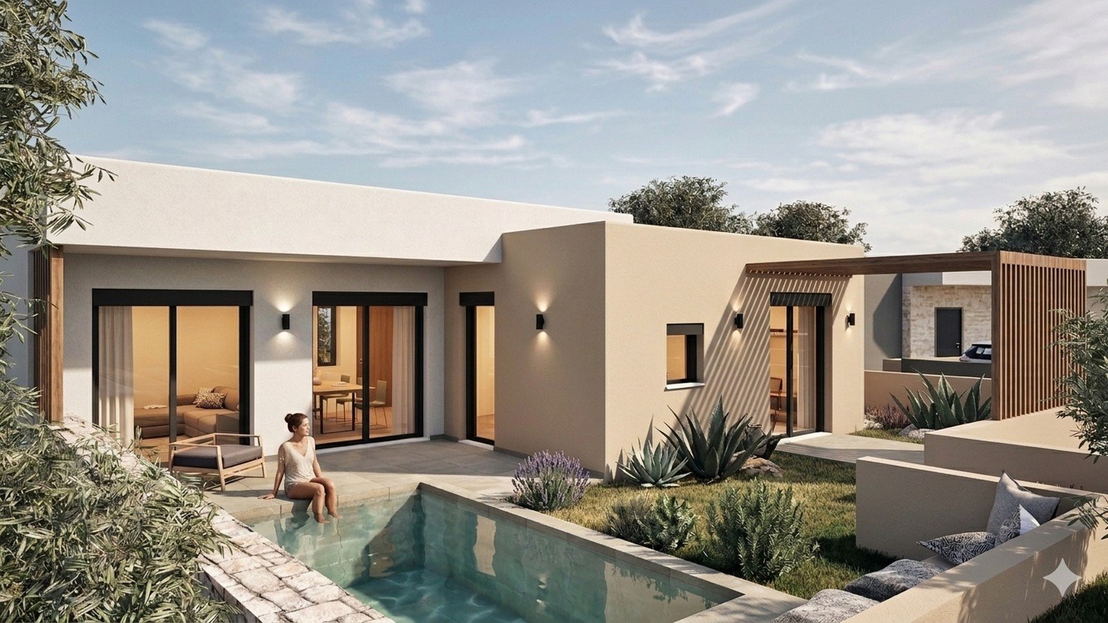 Neue freistehende Villa mit 2 Schlafzimmern und privatem Pool, Gavalochori, Apokoronas, Chania, Kreta