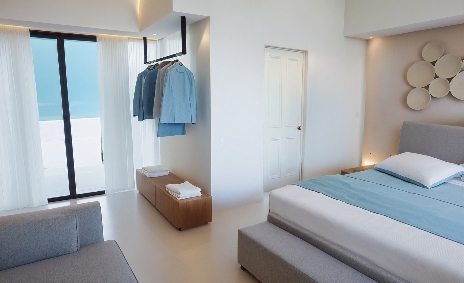 Neue Wohnung mit 2 Schlafzimmern und Meerblick, 200 m vom Strand, 2 Infinity-Pools, Kalyves, Apokoronas, Chania, Kreta