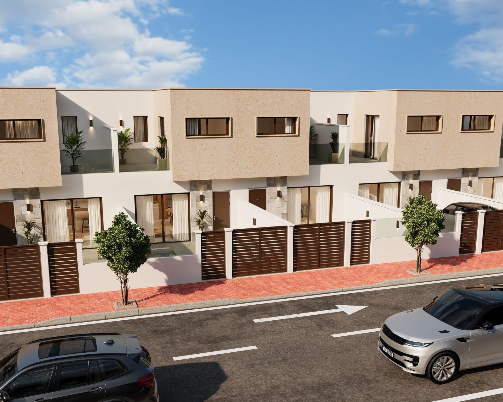 Moderne Stadthäuser mit privatem Pool und Terrasse, Torre-Pacheco