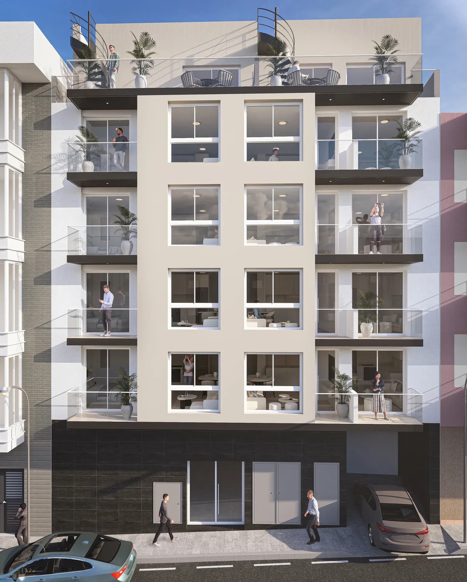 Moderne Apartments 500 m vom Meer entfernt mit Swimmingpool – Torrevieja