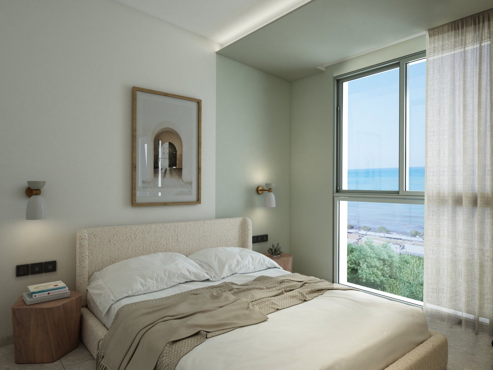 Neue Wohnungen mit 2 Schlafzimmern und Gemeinschaftspool, wenige Meter vom Strand, Maleme, Chania, Kreta