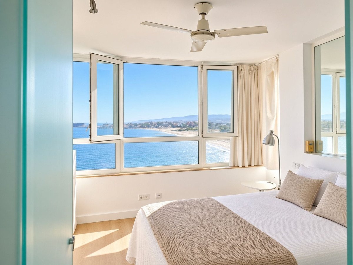 Renovierte Wohnung im 12. Stock mit Blick auf das Meer, Gibraltar und Afrika, San Roque, Spanien