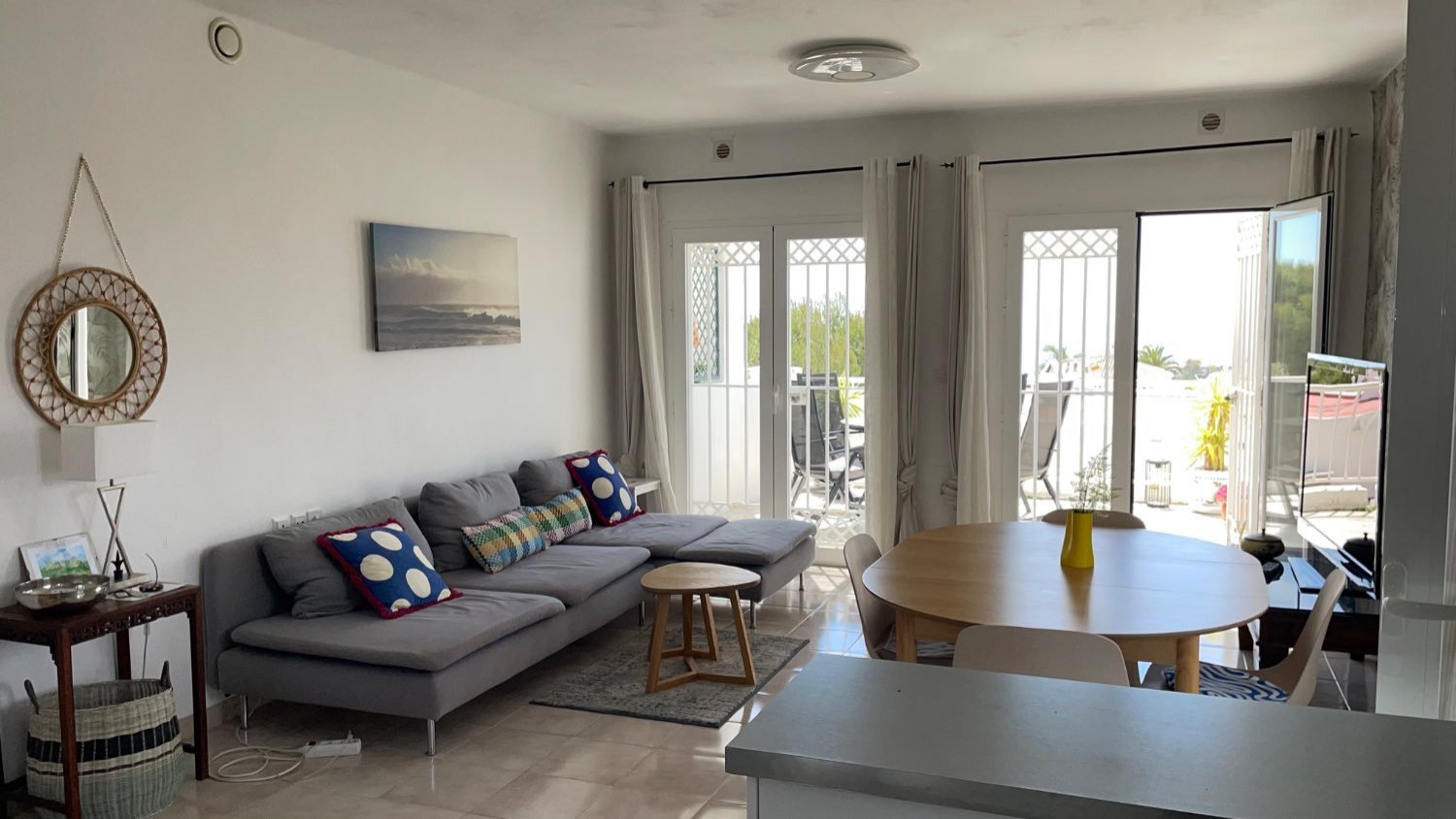 Stadthaus mit Dachterrasse und Meerblick in Paraíso Blanco, Nerja, Spanien