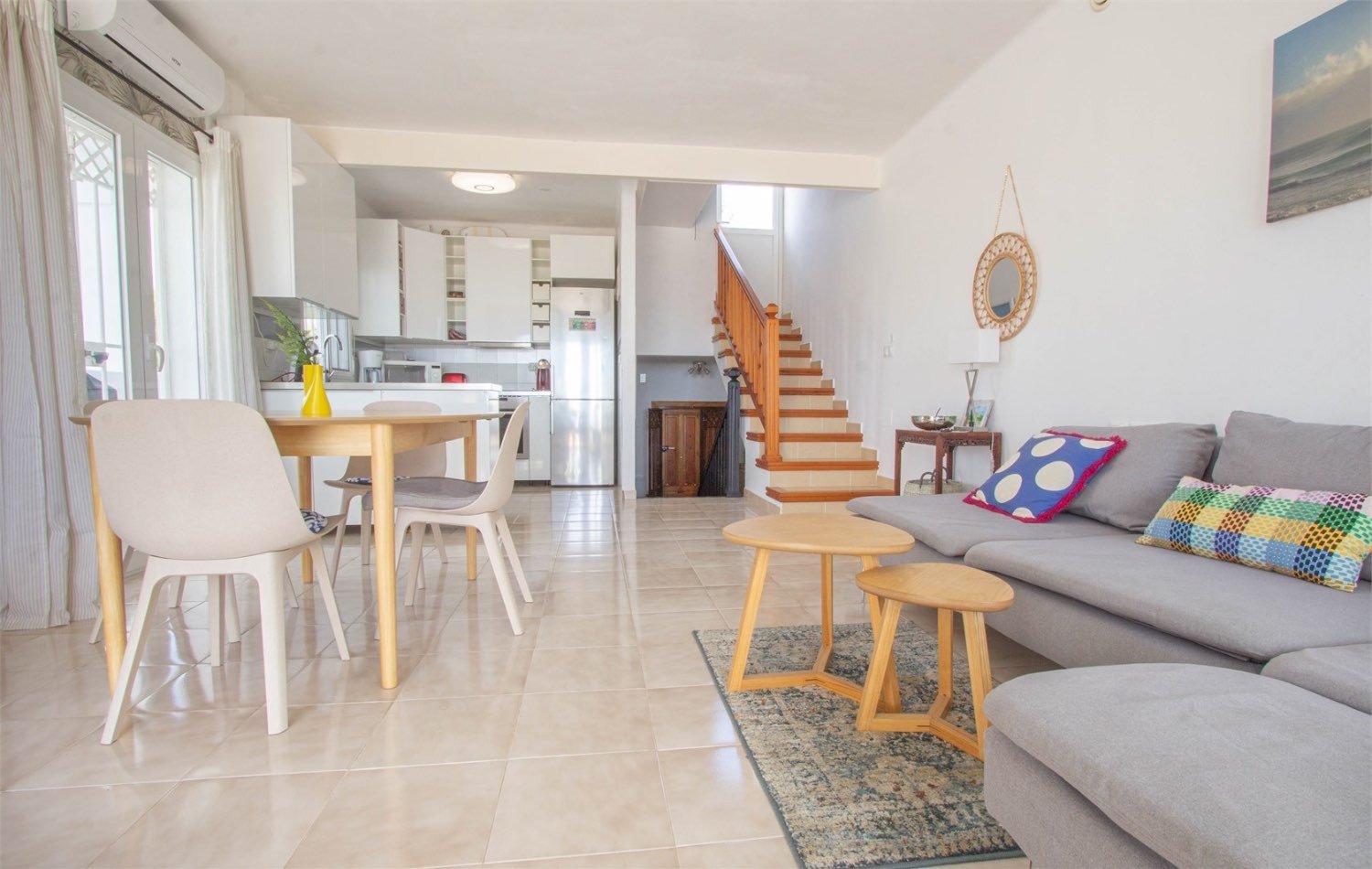Stadthaus mit Dachterrasse und Meerblick in Paraíso Blanco, Nerja, Spanien
