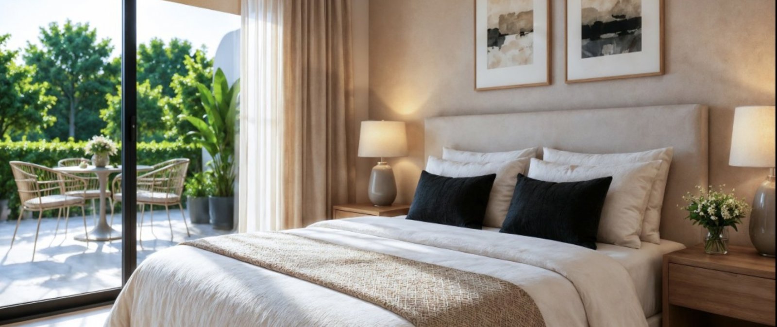 Erdgeschosswohnung mit 2 Schlafzimmern und privatem Garten am Strand, Capdepera, Spanien