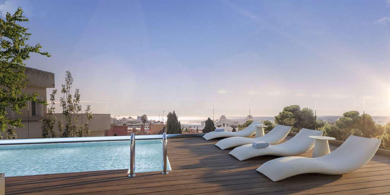 Moderne Apartments mit Meerblick, 500 m vom Strand entfernt, Torremolinos