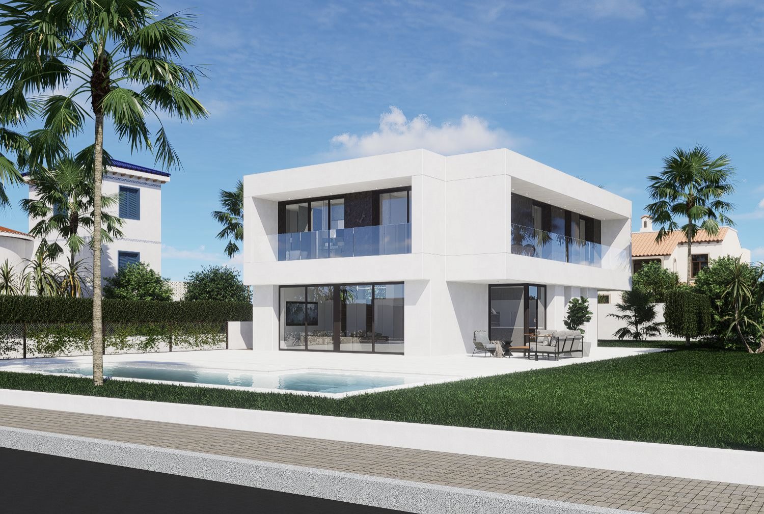 Moderne Villa mit privatem Pool, 1 km vom Meer entfernt, La Nucía, Spanien