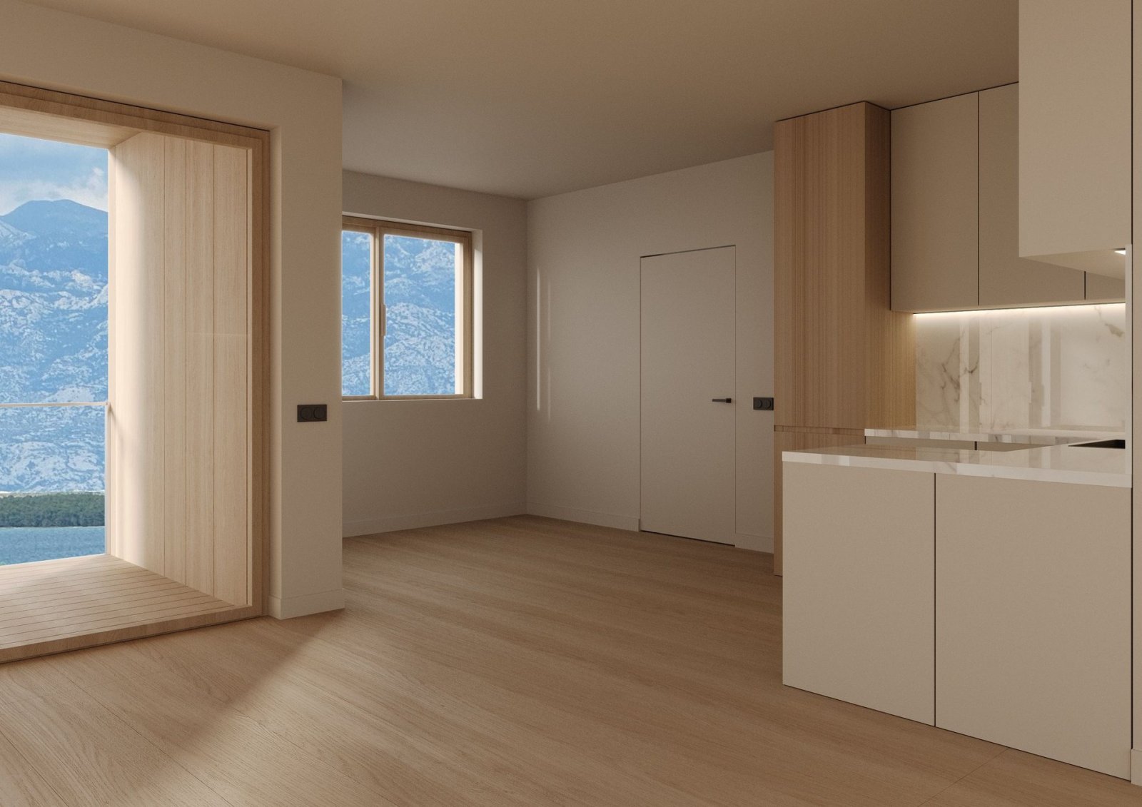 Neues 1-Zimmer-Apartment mit Terrasse und Meerblick, Nin, Kroatien