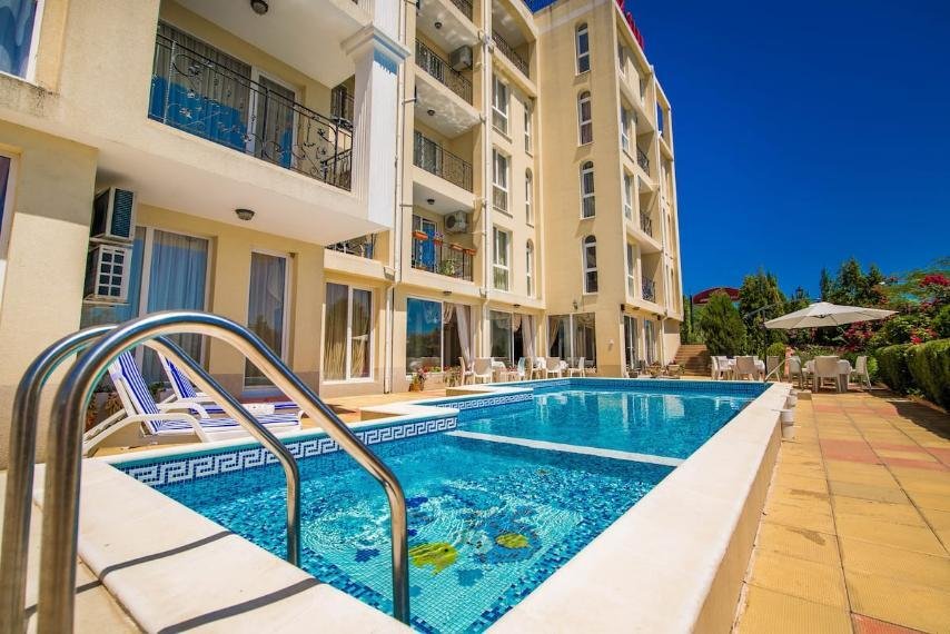 Möblierte 2-Zimmer-Wohnung mit Meerblick im Komplex &quot;Golden Eye&quot;, Sveti Vlas