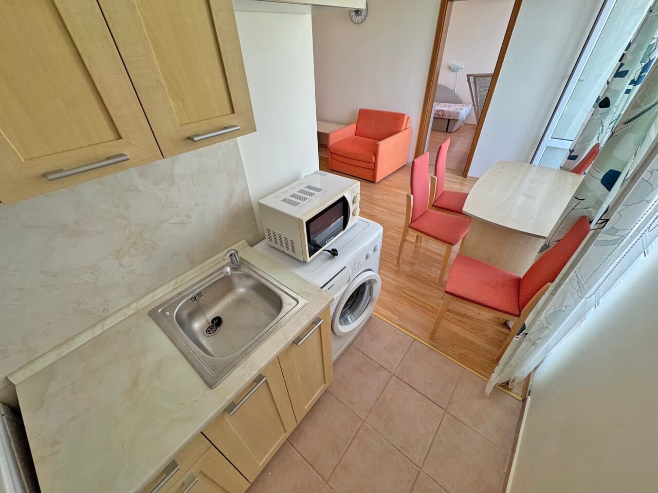 Zweizimmerwohnung im Komplex „Crown Fort“ mit Meerblick in Sveti Vlas