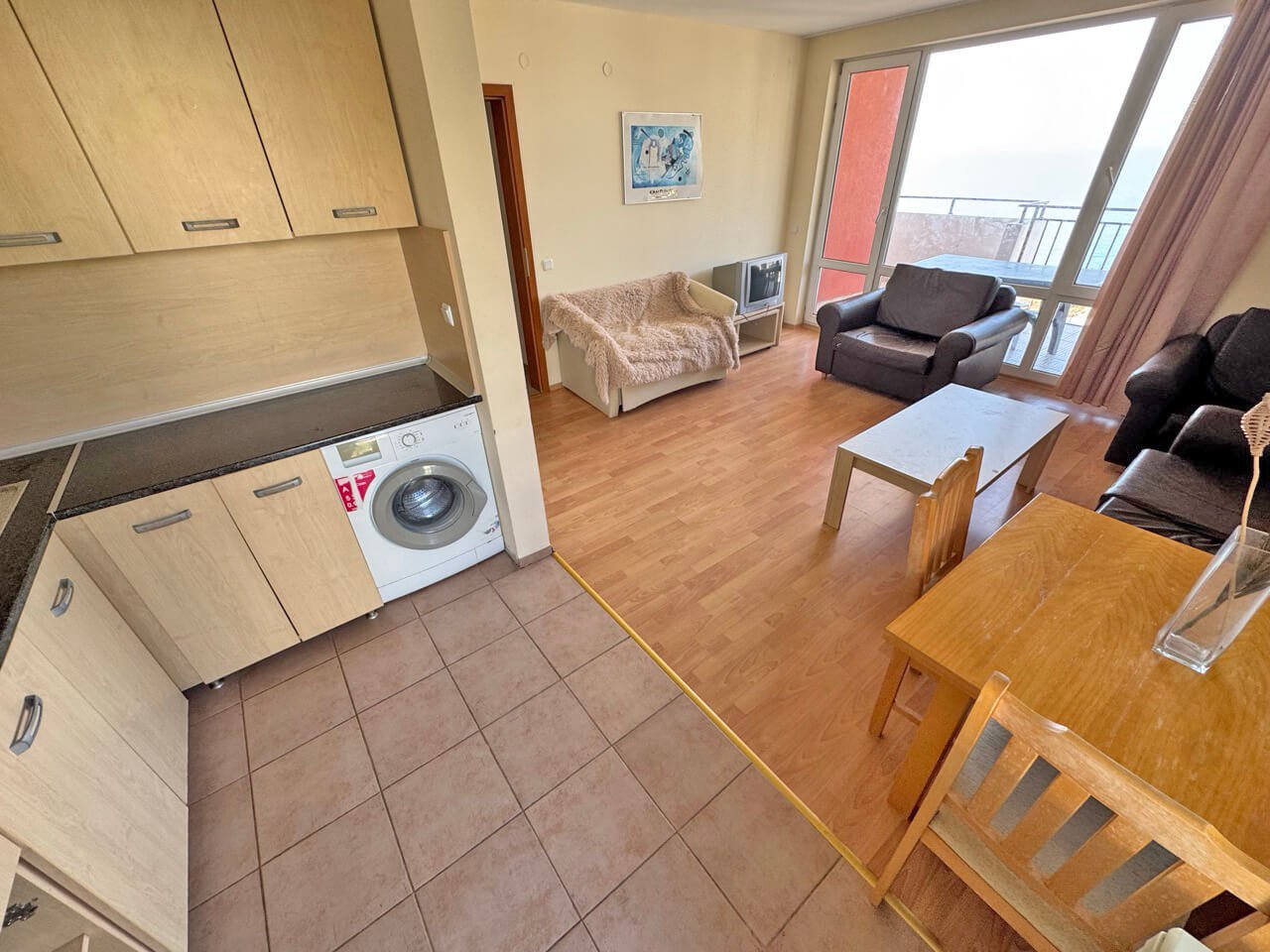 Zweizimmerwohnung mit Meerblick im Komplex Marina Fort in Sveti Vlas