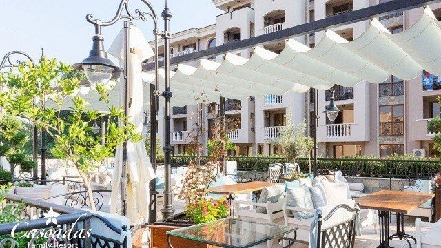 1+1-Apartment im Cascadas Family Resort-Komplex in der Nähe des Sonnenbergs, Bulgarien