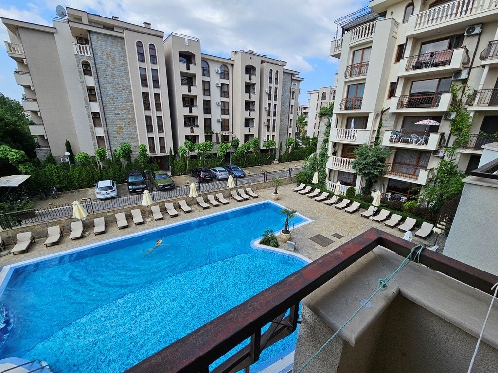 1+1-Apartment im Cascadas Family Resort-Komplex in der Nähe des Sonnenbergs, Bulgarien