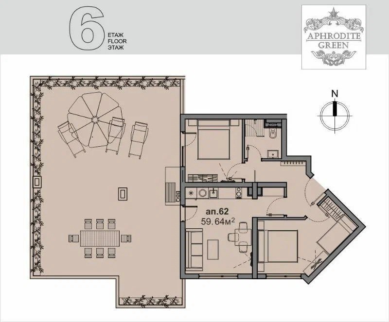 3 Zimmer Penthouse Afrodita Green Sonnenstrand Bulgarien