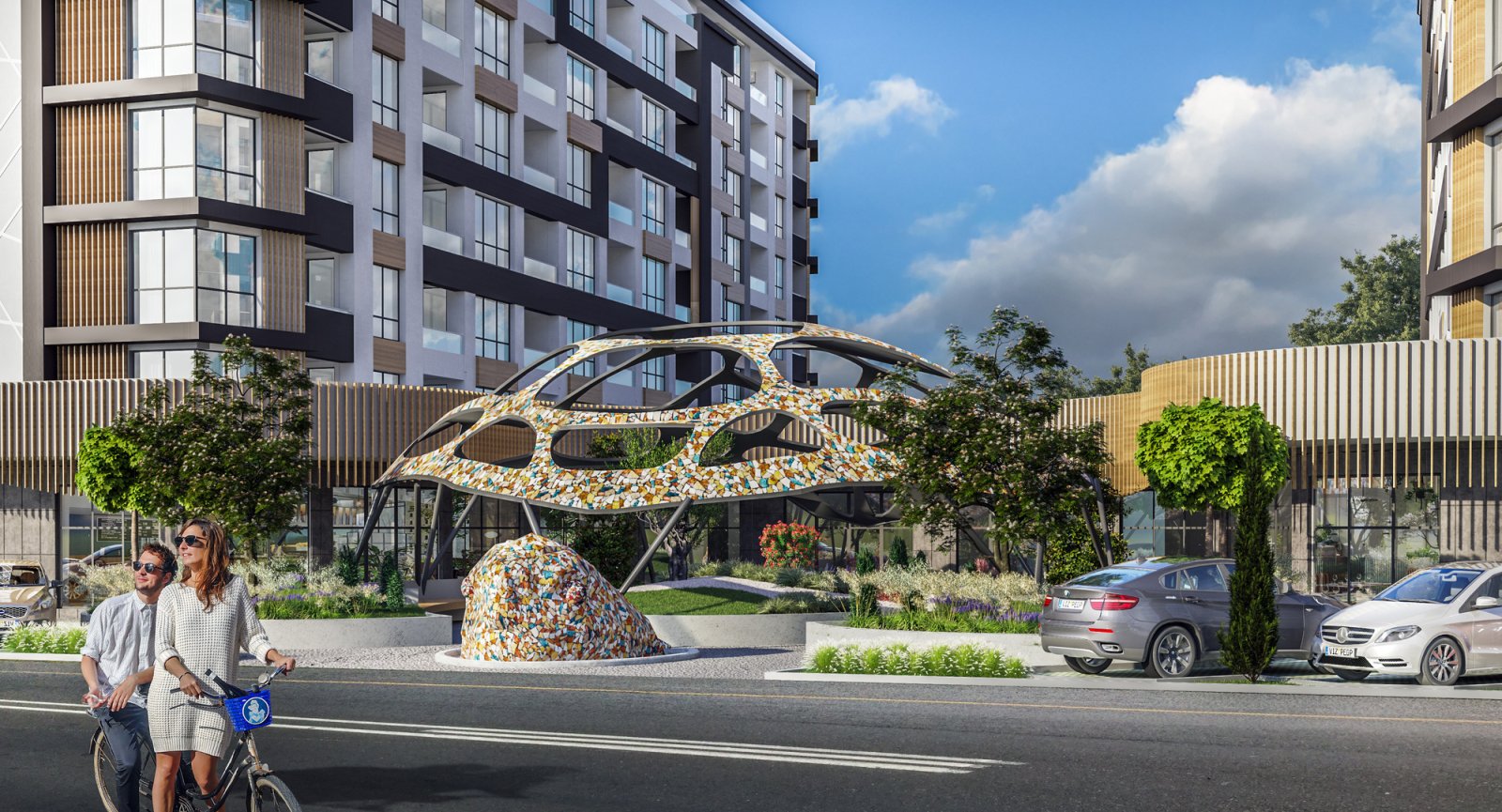 Verschiedene Neubau Wohnungen Komplex Skarabey Tortuga Burgas Bulgarien