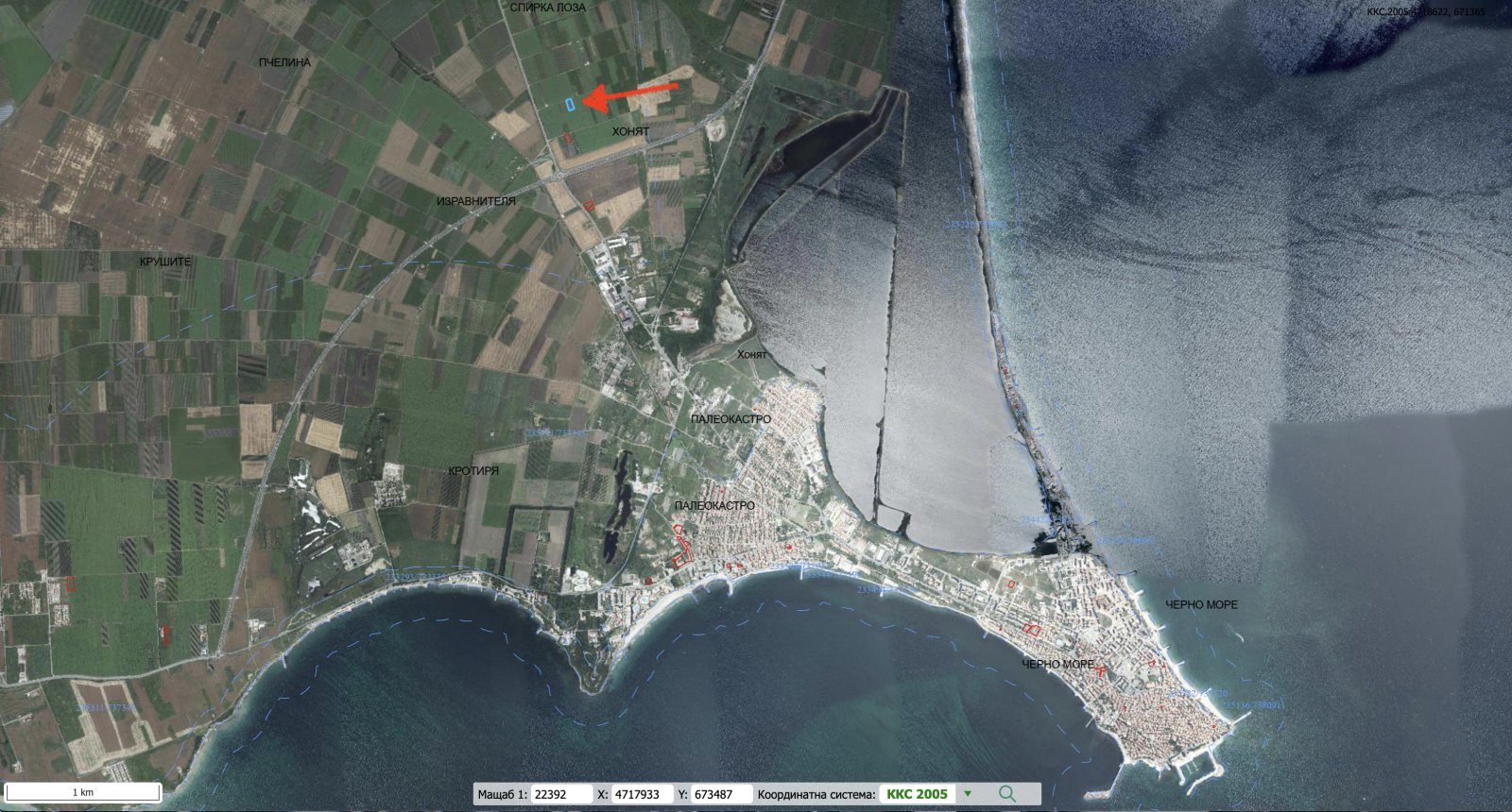 Pomorie: Landwirtschaftliches Grundstück Pomorie Kamenar, Bulgarien 