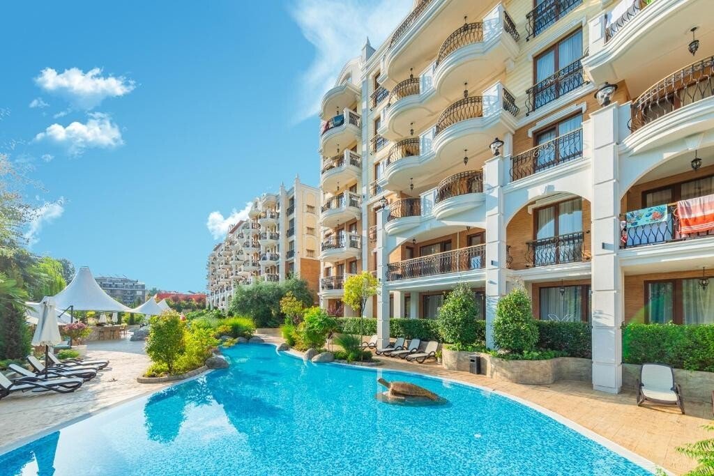 Sonnenstrand: 1+1-Apartment im Harmony Suites 14 Komplex, Sonnenstrand, Bulgarien 