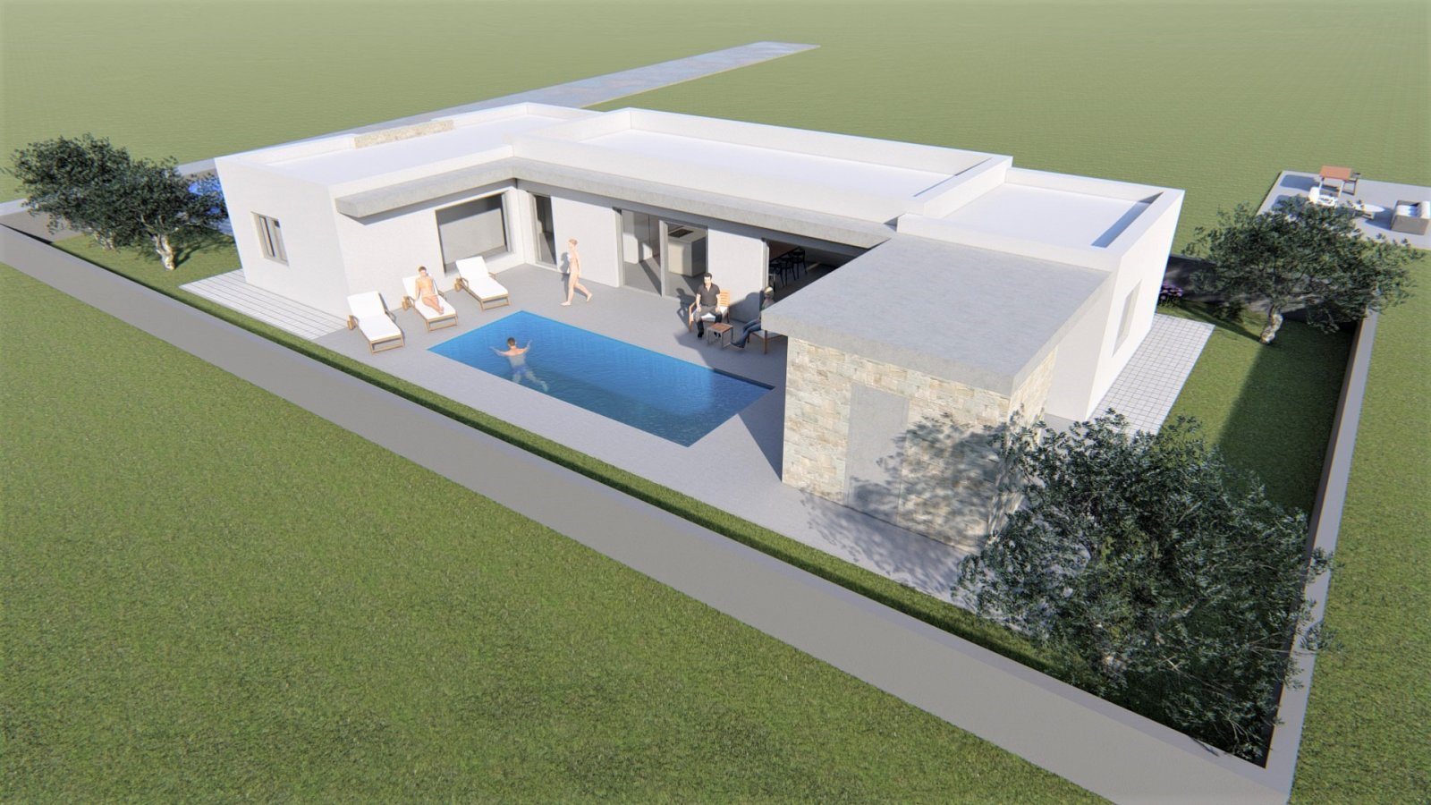 Elegant villa with pool and summer kitchen in a quiet area of Privlaki. Ideal place for relaxation and fun.