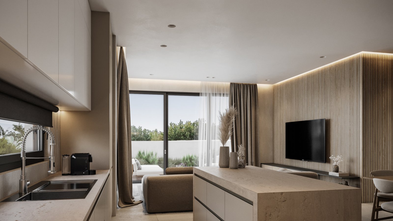 Investment villa 3+1 guaranteed yield 5% - 350 m from the sea