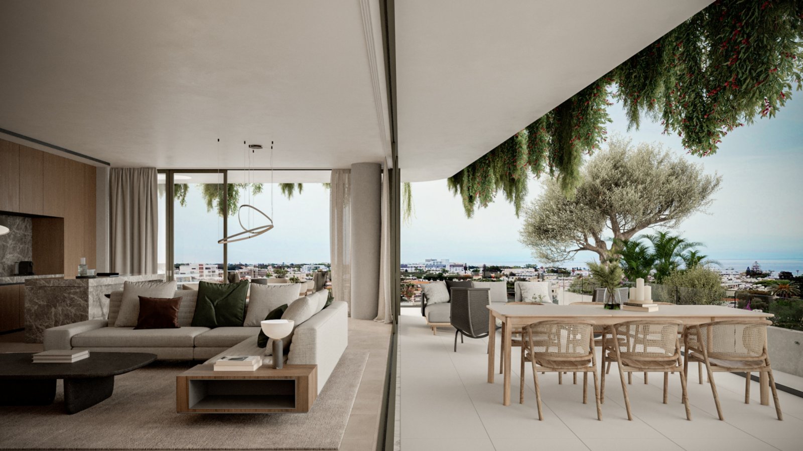 Luxury 2 rooms with sea view in Paphos