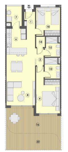 Premium apartment in the heart of Mallorca - luxury apartments just 250 meters from the sea with a private garden