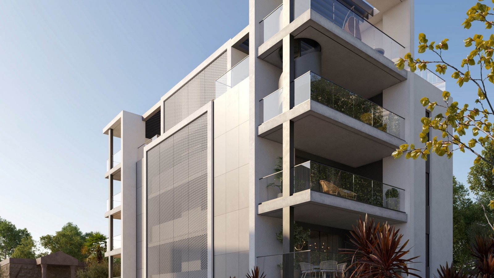Luxury four-bedroom apartment → panoramic terraces, close to beaches and greenery → Limassol