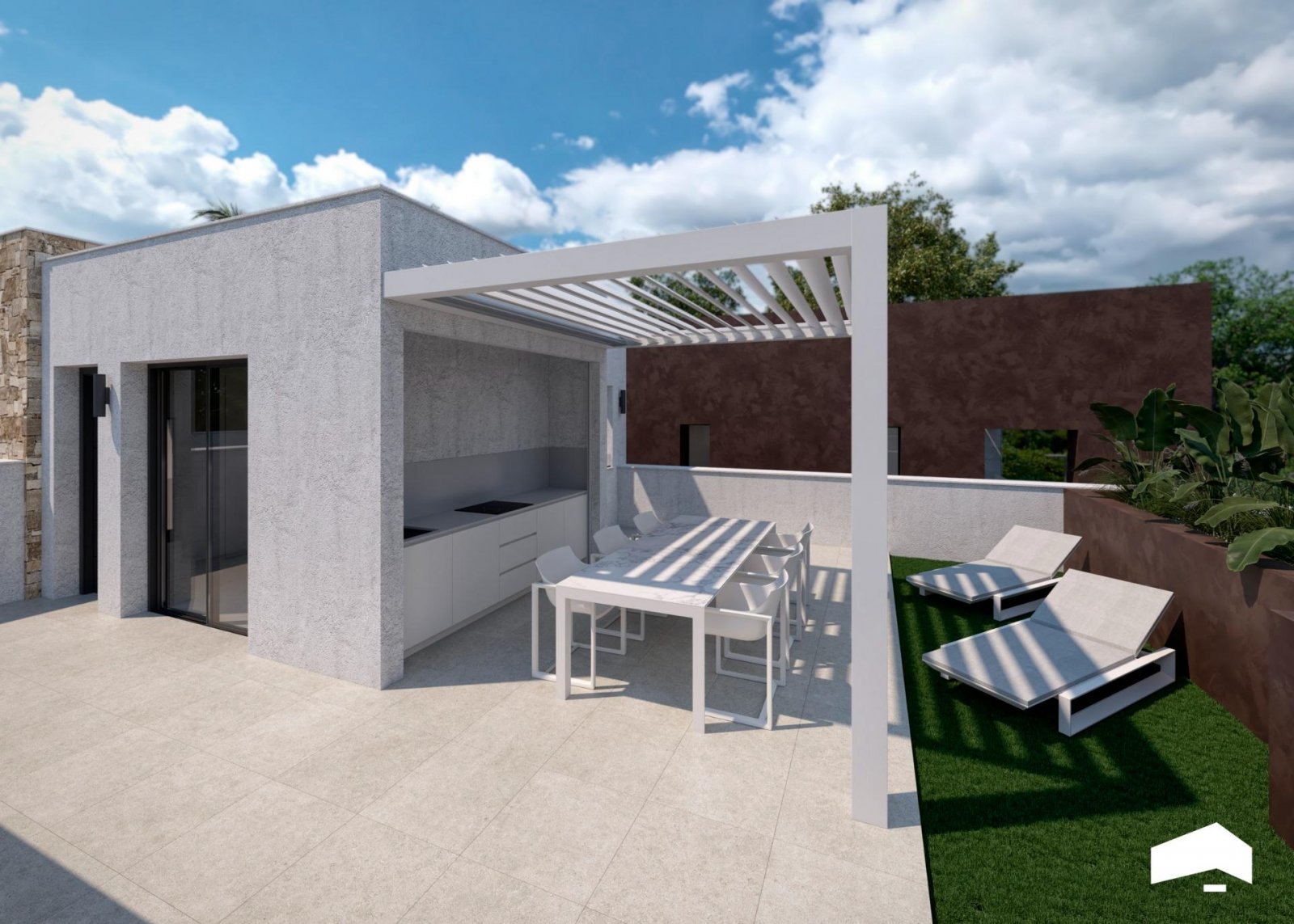 Luxuriöse Villen mit Pool und privatem Solarium in einer geschlossenen Ferienanlage am Mar Menor, Torre Pacheco