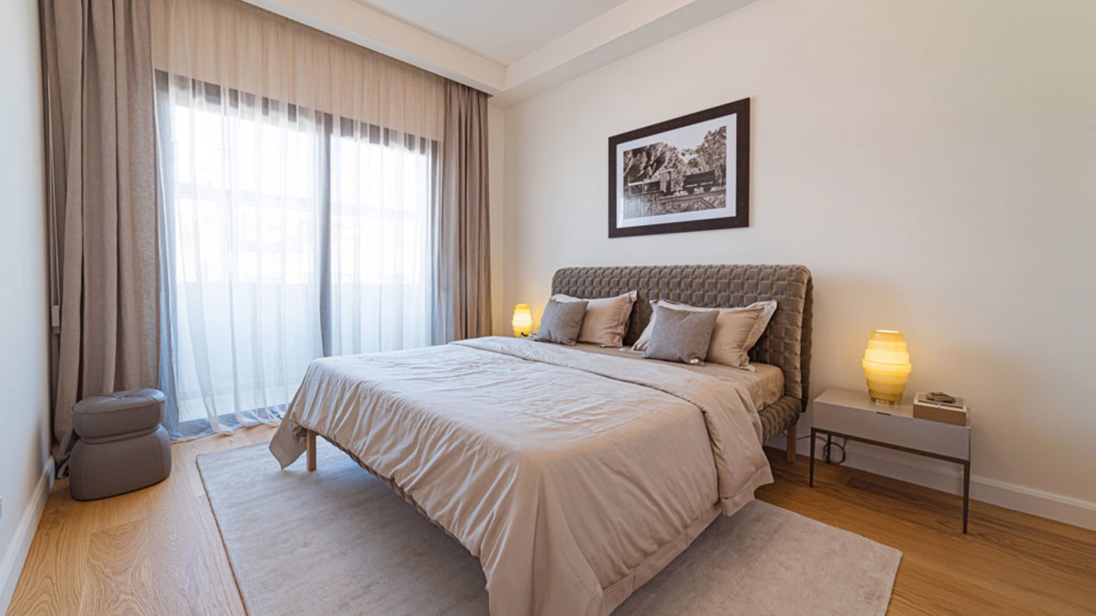 Sonnige Zweizimmerwohnung → Panoramablick auf Meer und Strand → Paphos