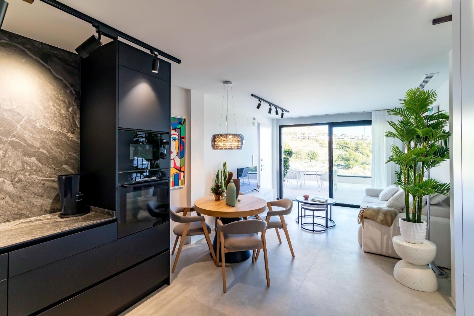 Stylish apartment with terrace by the golf course and the sea – Finestrat