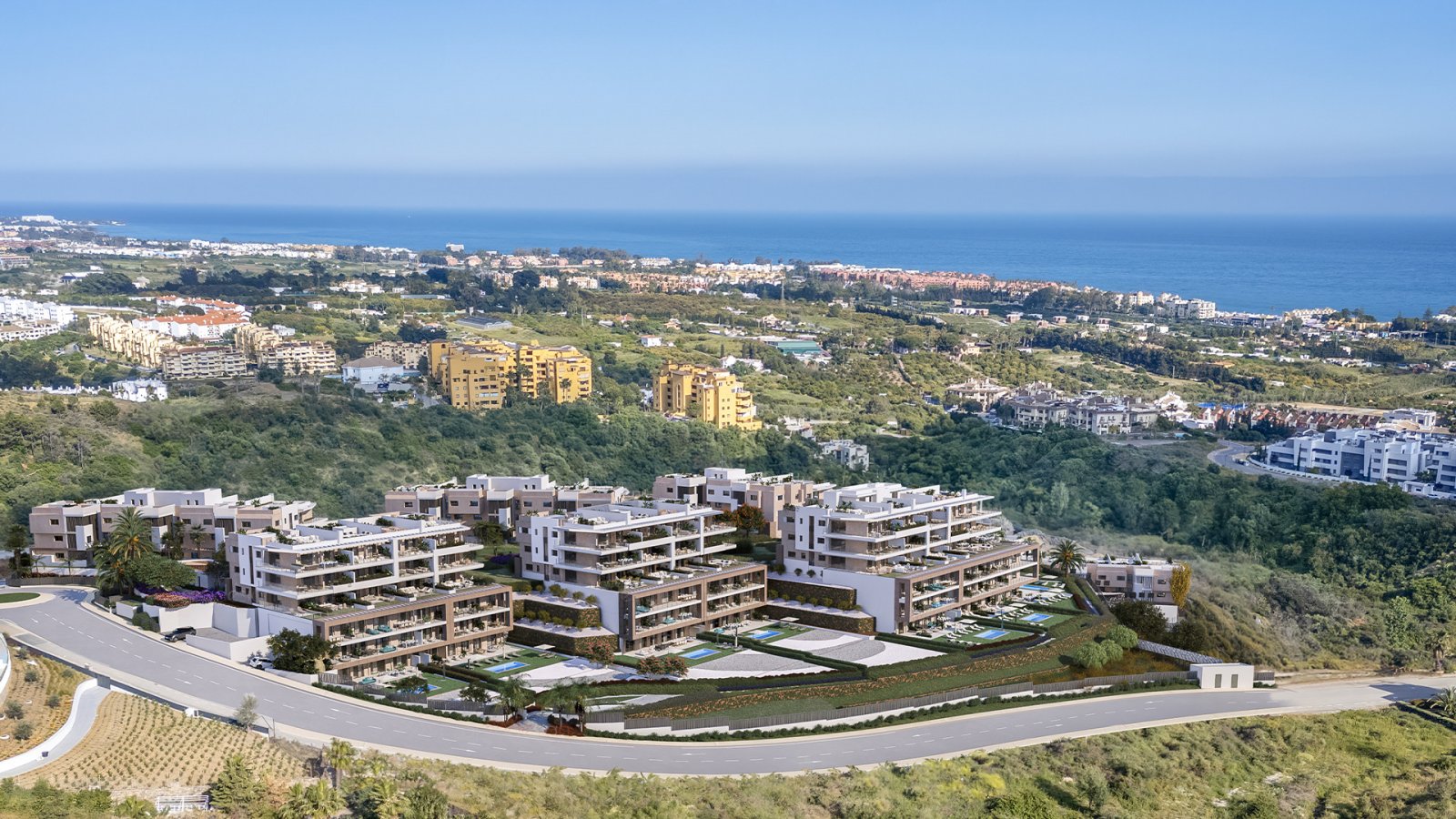 Stilvolles Apartment, sonniger Ferienort mit Meerblick, Estepona, Costa del Sol