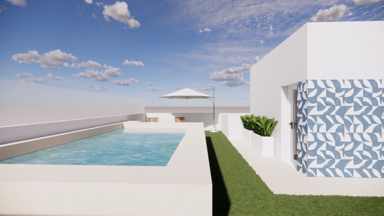 Modern apartments → 210 m from the beach, swimming pool and solarium → Torre de la Horadada