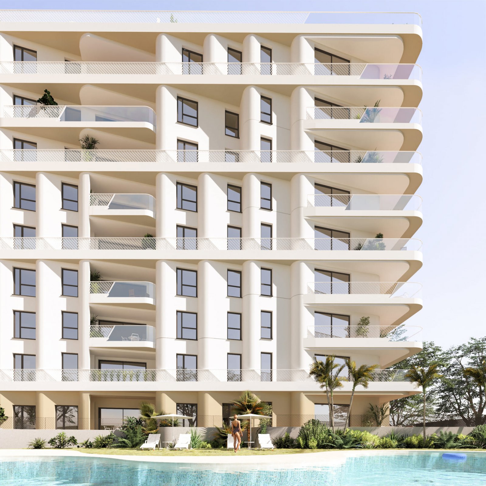 Luxury apartments → 500 m from the beach, sea view → Villajoyosa