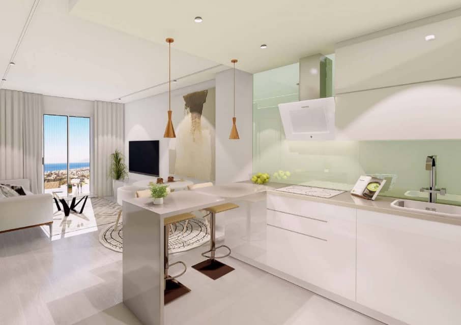 Luxury apartments → 3 km from the sea, swimming pool and garage → Torre de Benagalbón