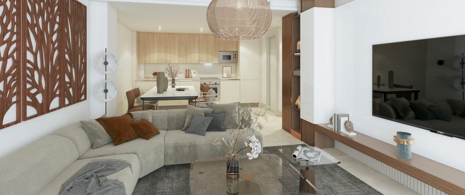 Großzügiges Apartment mit Terrasse in erstklassiger Lage Benahavis Costa del Sol Luxusresidenz am Golfplatz.