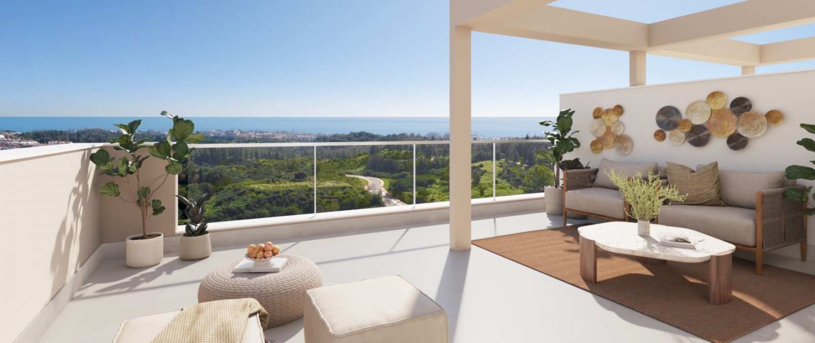 Exclusive duplex next to golf with spectacular sea views, Mijas, Malaga.