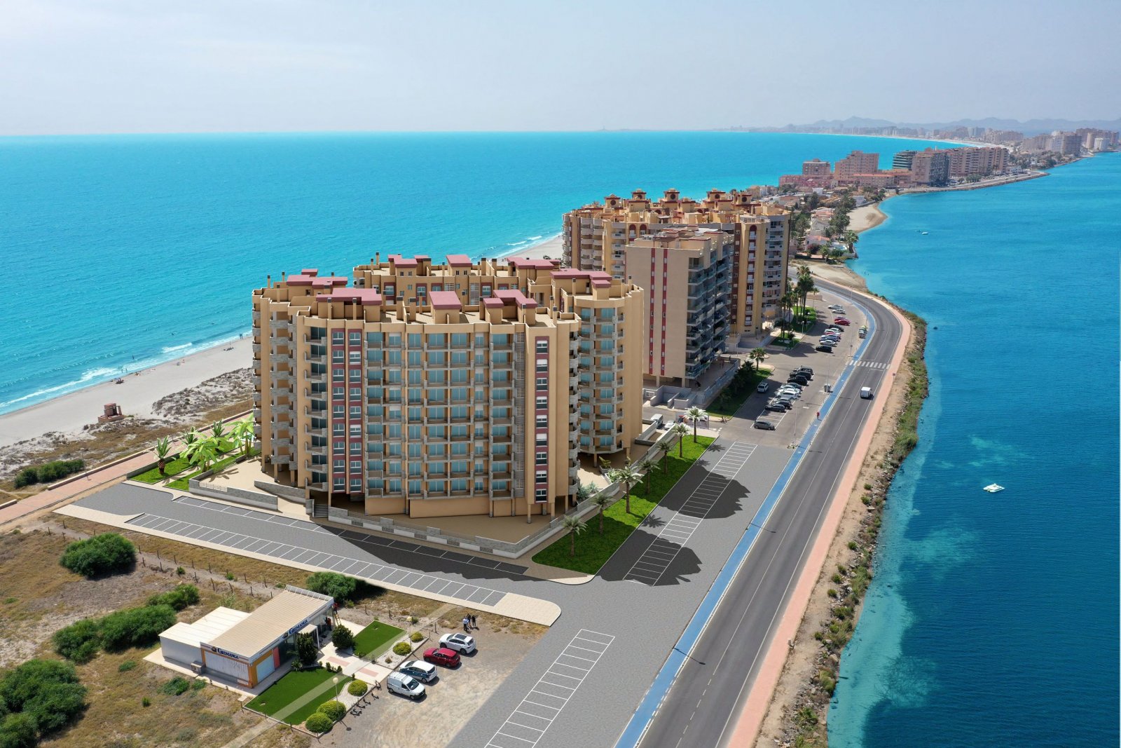Fully furnished apartments → sea and pool views → La Manga del Mar Menor
