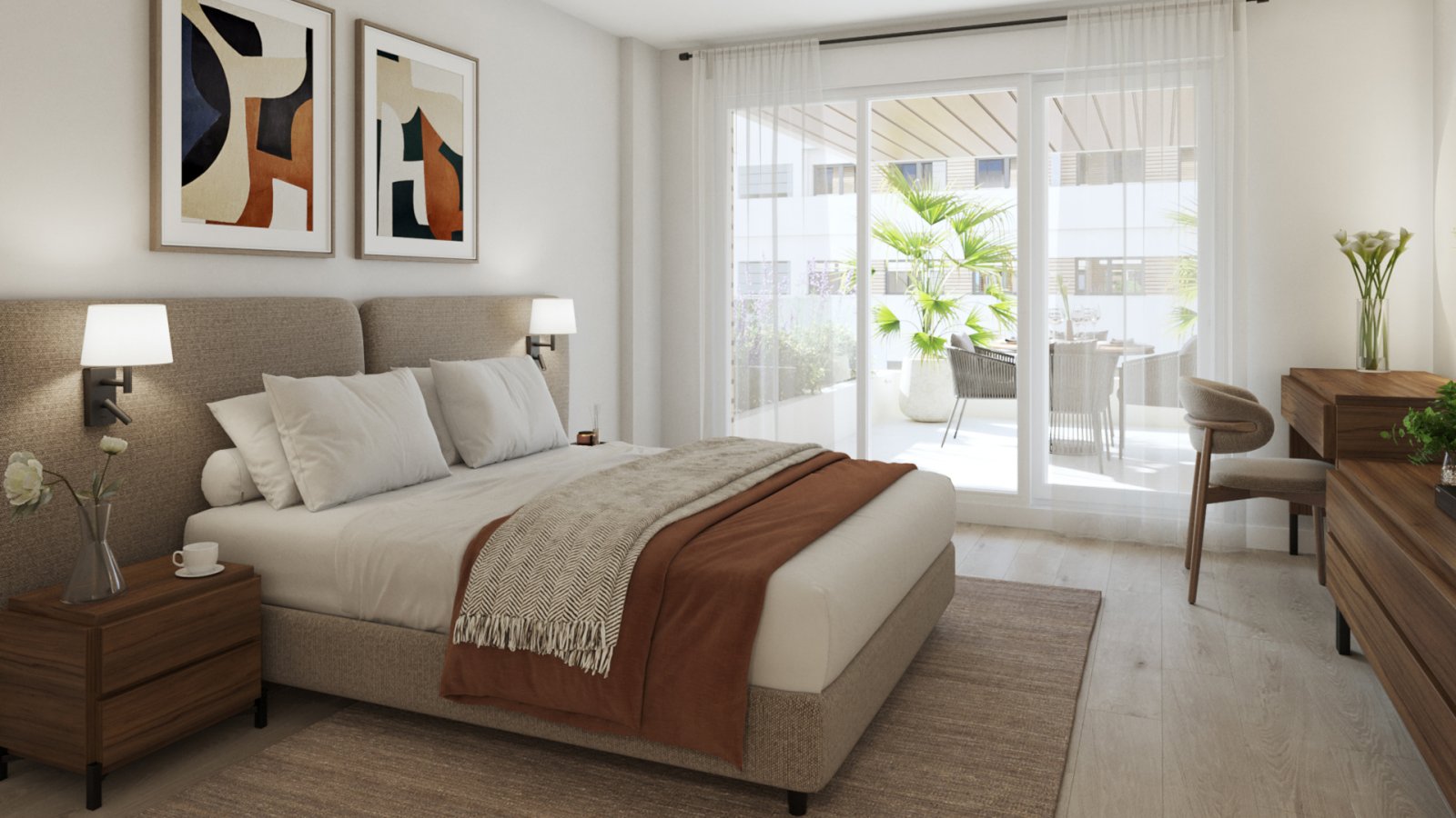 Luxury apartments → 5 min from the beach and airport, sea view → Torremolinos