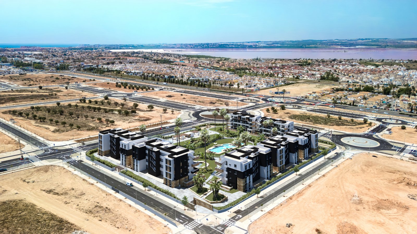 Moderne Apartments → 5 km vom Meer entfernt, Swimmingpool und Gartenanlage → Torrevieja