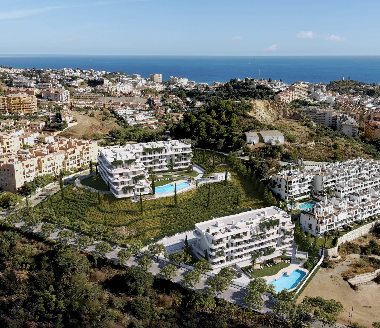 Modern apartments → sea view → Fuengirola