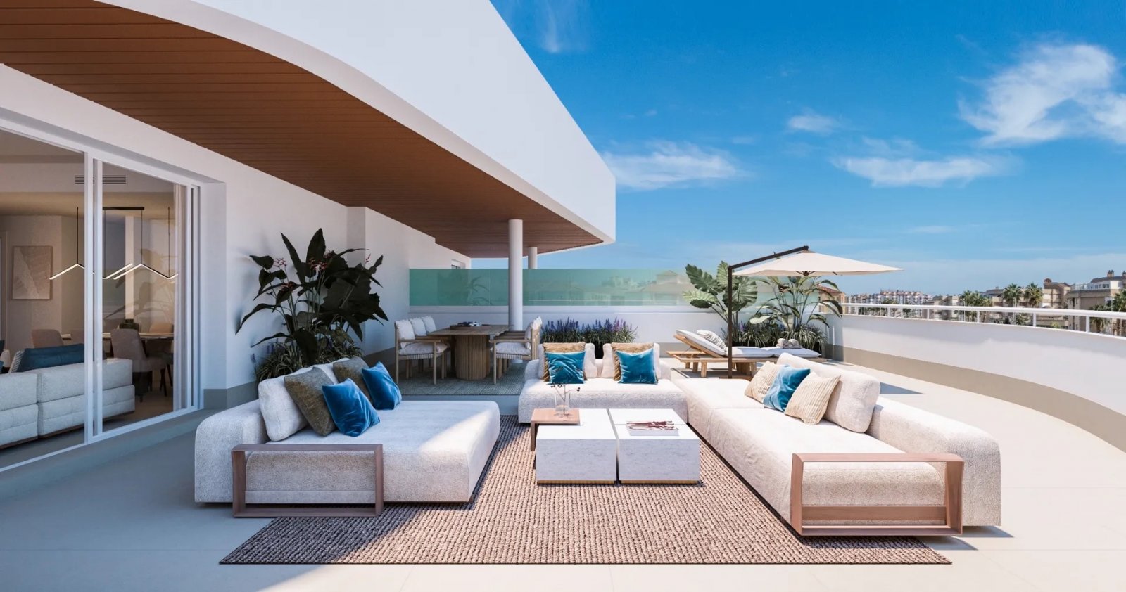 Modern apartment with sea views, solarium and pool Torrox