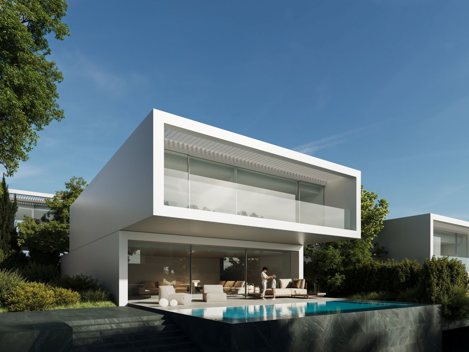 Luxury villa → sea view, private pool and garage → Estepona