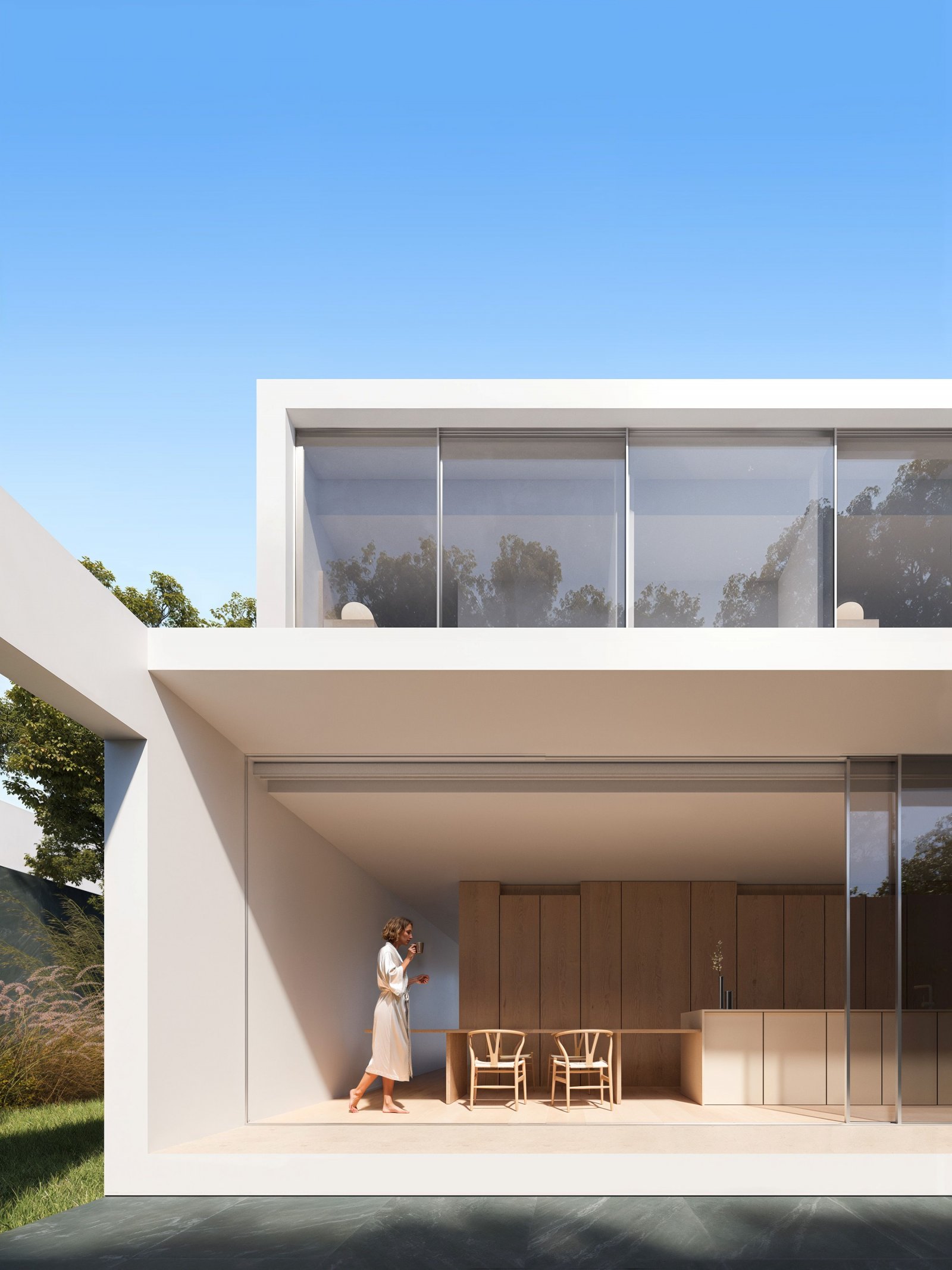 Luxury villa → sea view, private pool and garage → Estepona