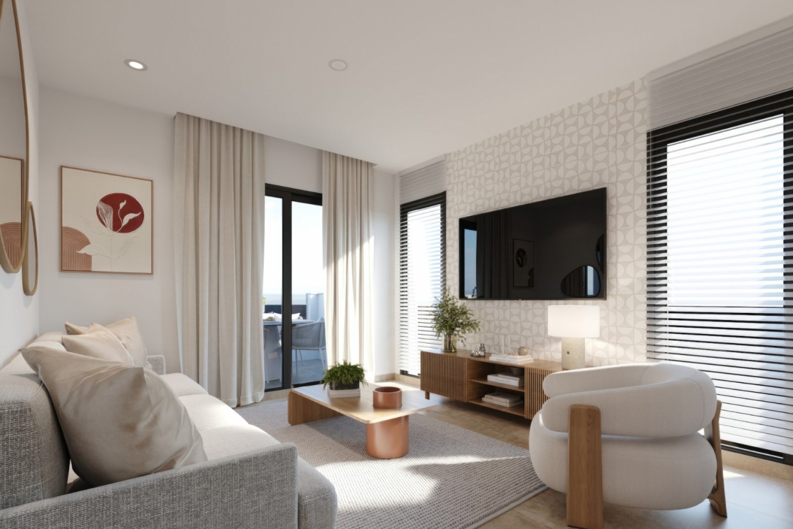 Exklusive Apartments → 5 km vom Meer entfernt, Swimmingpool und Gartenanlage → Torre-Pacheco