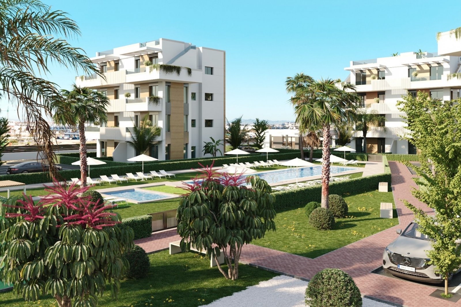 Exklusive Apartments → 5 km vom Meer entfernt, Swimmingpool und Gartenanlage → Torre-Pacheco