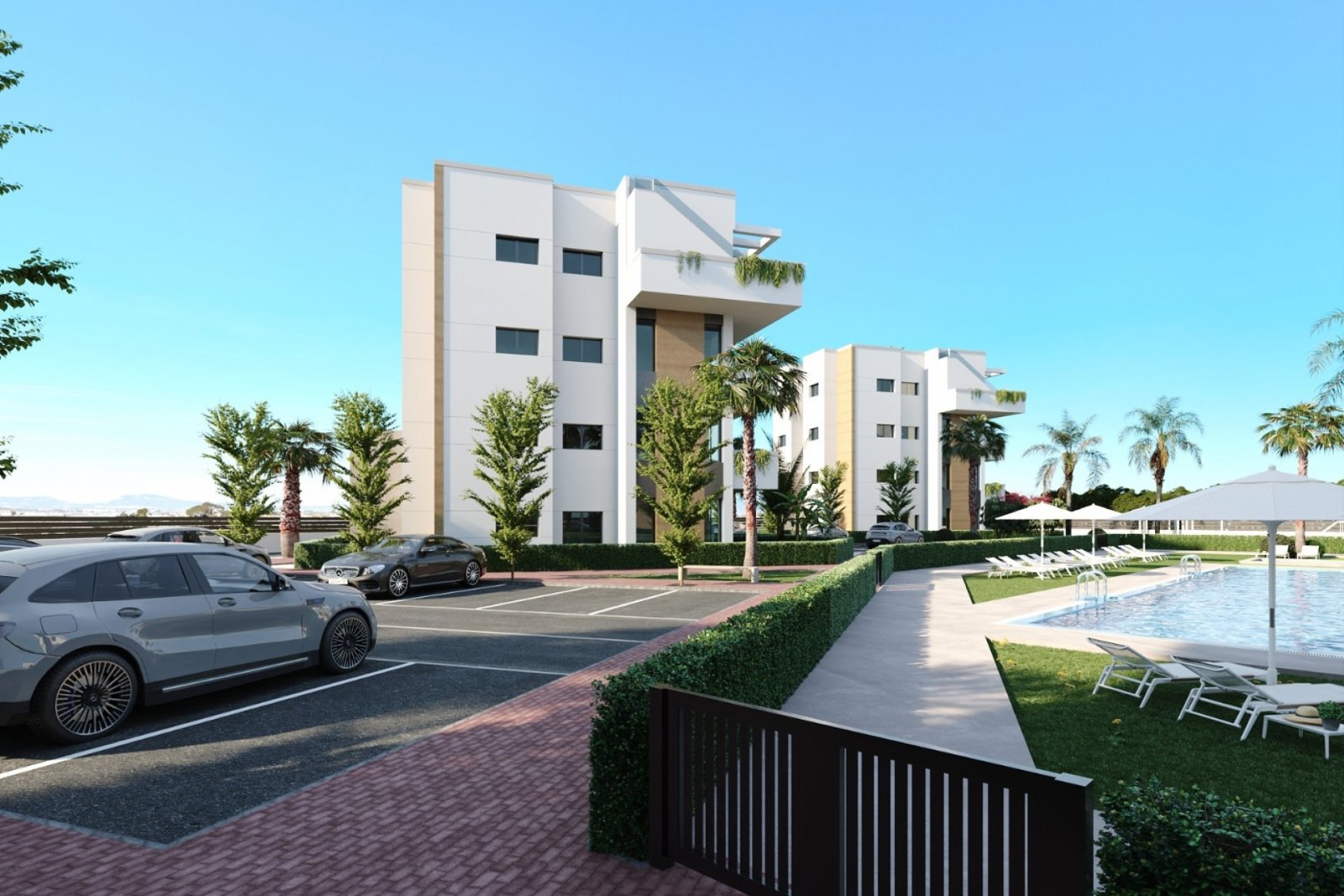 Exklusive Apartments → 5 km vom Meer entfernt, Swimmingpool und Gartenanlage → Torre-Pacheco